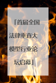 首届全国法律垂直大模型行业论坛启幕